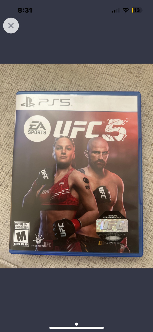 UFC 5 PlayStation 5 in Sony Playstation 5 in Barrie