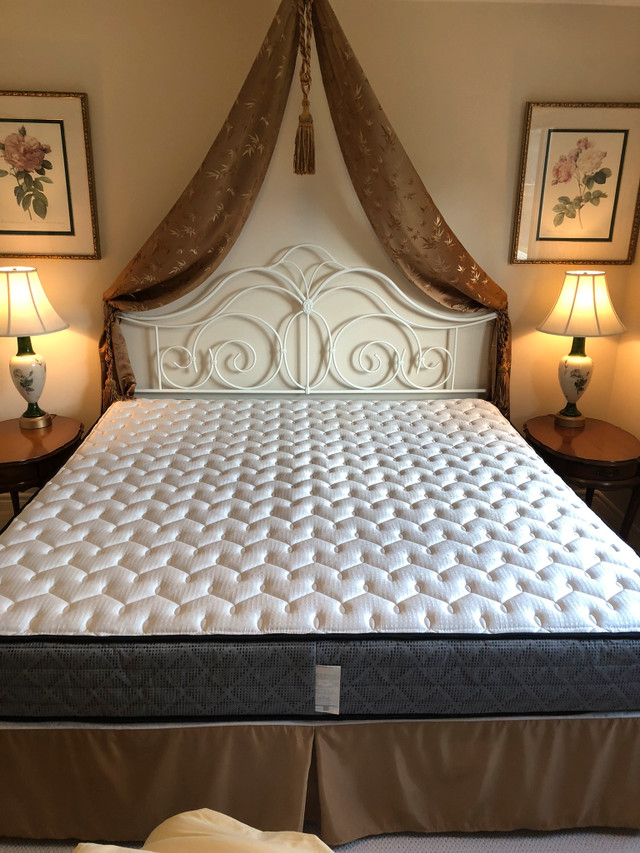 King sized headboard and frame in Beds & Mattresses in Kamloops