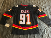 Kadri Calgary Flames Black Jersey New