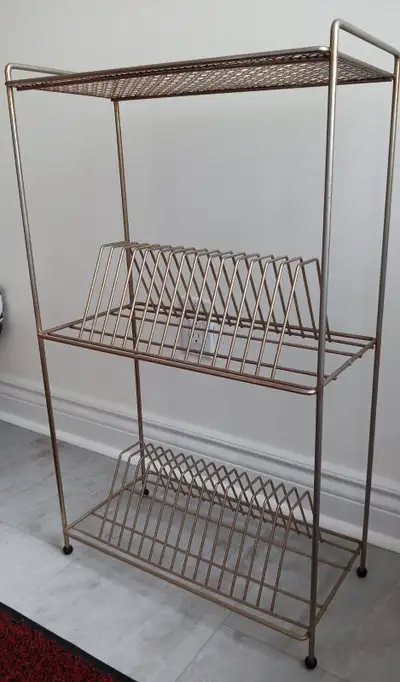 Vintage Turntable & Record Stand, View more