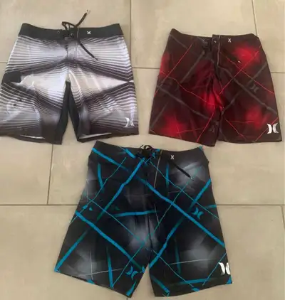 swim shorts..Hurley Board Shorts..$10 each..large, View more