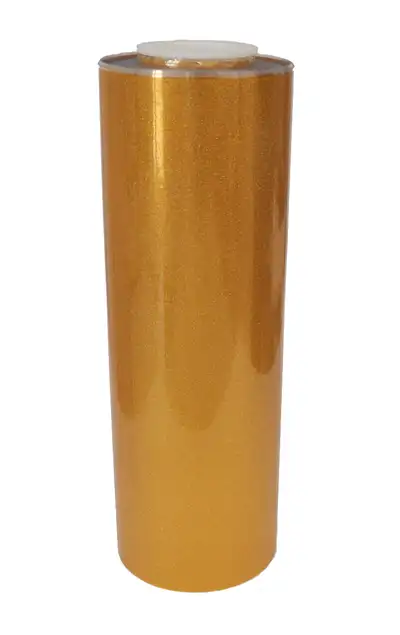 New Glitter PU Vinyl 20"x36 is designed for heat transfer of lettering, artworks and logos to T-shir...