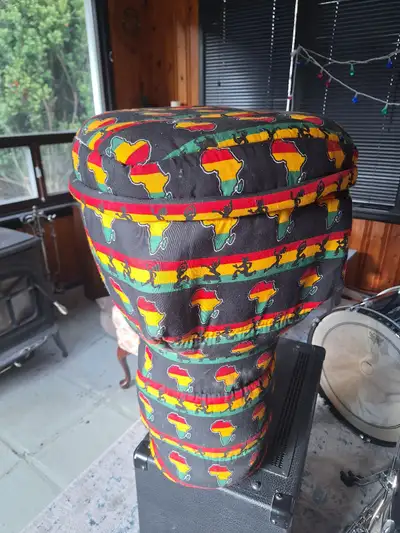 Large Djembe Drum + Padded Backpack Bag, View more