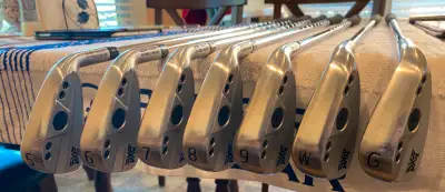 PXG Gen 4 iron set 5, 6, 7, 8, 9, P, G Mid size grips (like new) Used maybe 15 rounds, just not play...