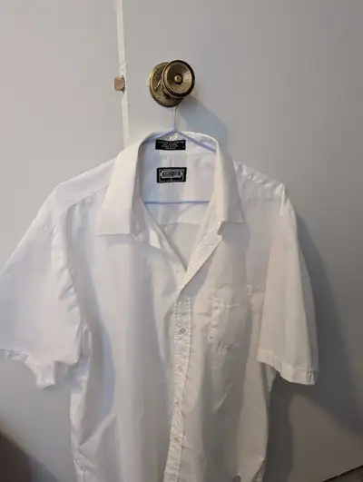 White dress up shirt with no sleeves, View more
