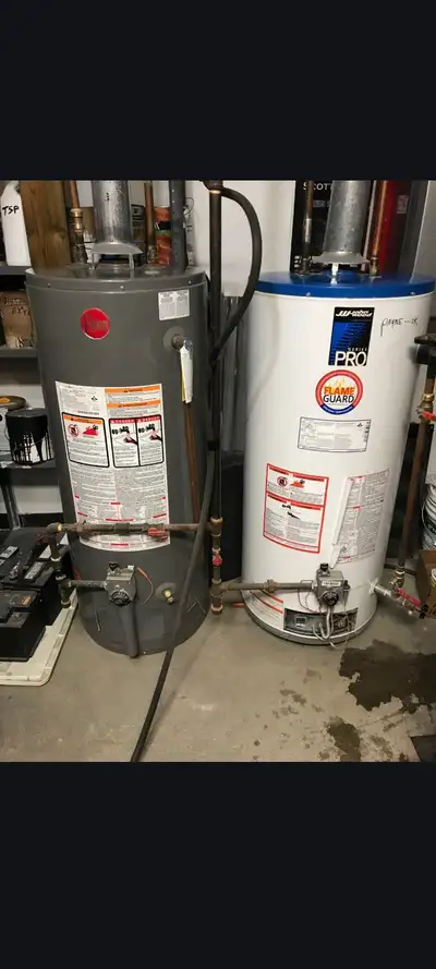 40 gallon gas Hot Water Tanks $50 each., View more