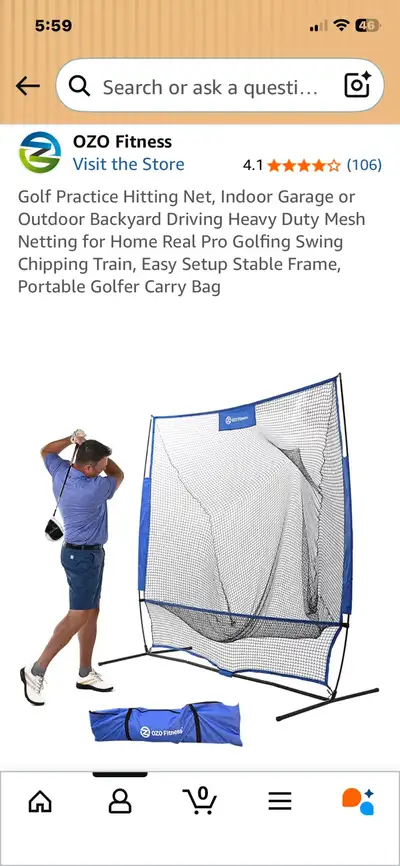 OZO Golf Practice Net, View more