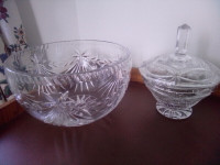 Candy lidded bowl, open crystal bowl, Wedgwood !!