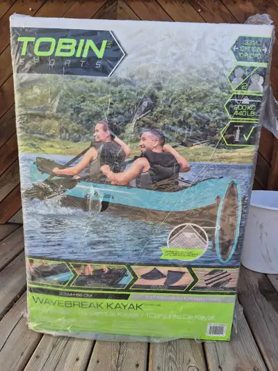 BRAND NEW Tobin Wavebreak 2-Person Inflatable Kayak, View more