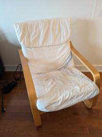 Fauteuil tissus blanc