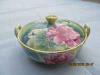 Vintage Hand Painted Bowl with lid