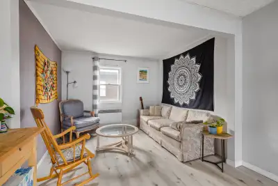 Charming two-bedroom house available for rent, close to downtown and the Confederation Trail. • Fron...