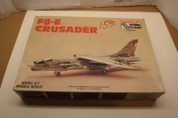 F8-E Crusader by Minicraft  1:72 Scale  plastic model kit