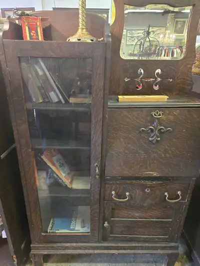 Antique Secretary Desk, View more