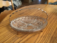 Silver Crystal Serving Dish