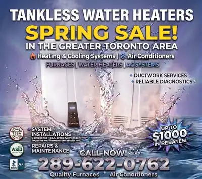 Save Money A tankless water heater saves you money over time, thanks to far superior energy efficien...