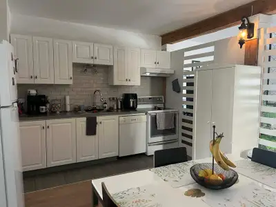 Spacieux et lumineux 4 ½ situé dans un duplex paisible à Saint-Luc-de-Vincennes, offrant un environn...