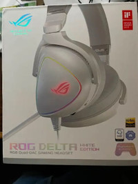 New in Box ASUS ROG Delta RGB Gaming Headset White Edition