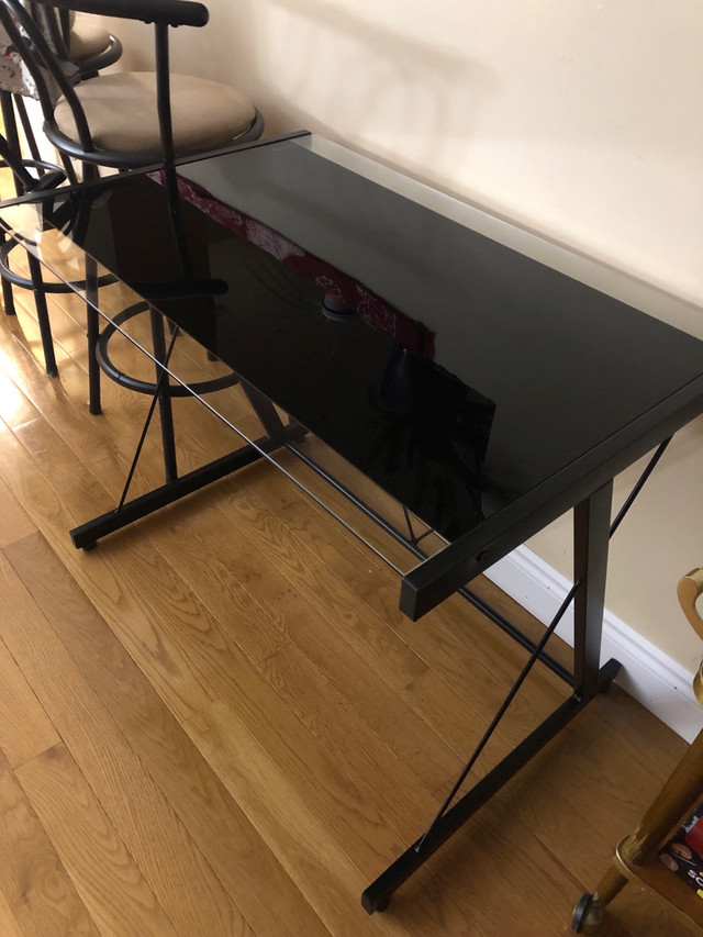 Black Glass Desk  in Desks in Kingston