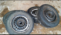 Chevrolet Cavalier - 4 winter tires on rims