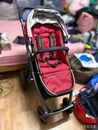 UPPAbaby Vista Stroller - Red, with PiggyBack Board, View more