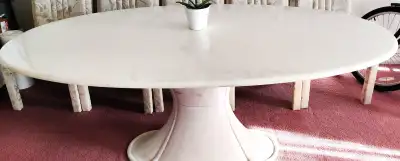 MARBLE DINING TABLE (CUSTOM MADE, REAL MARBLE), View more
