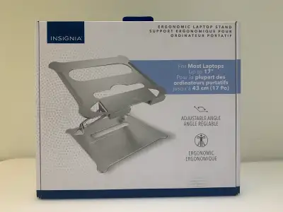 Insignia Ergonomic Laptop Stand – Up to 17”, View more