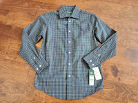 Boy's Plaid Lauren by Ralph Lauren Shirt Size 14 - NEW WITH TAGS