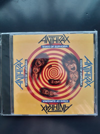 ANTHRAX STATE OF EURPHORIA CD ! BRAND NEW
