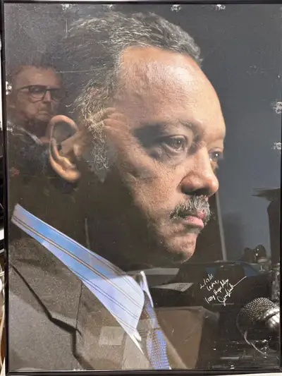 *** Jesse Jackson Hand Signed Framed Photo, View more