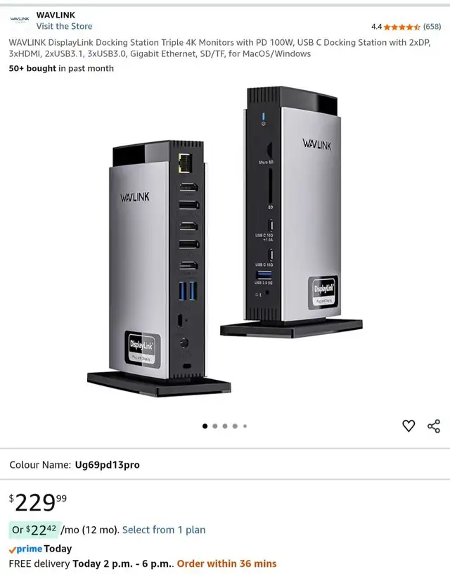 WAVLINK Universal Docking Station (BNIB) in Networking in Oakville / Halton Region - Image 2