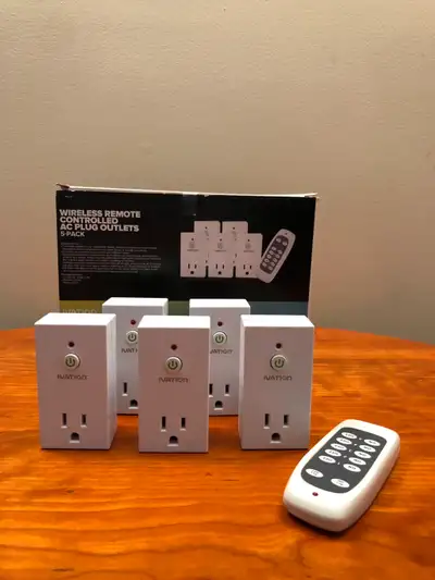 Programmable Wireless Remote Control Outlet - 5 pack - New, View more