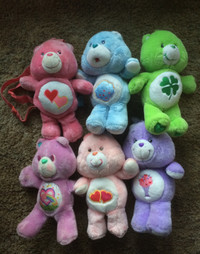 6 large licensed Care Bears stuffed animals