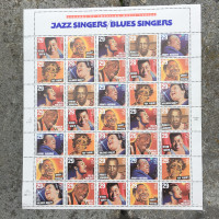US 29 cent STAMPS -Jazz Blues Singers Full 35 Sheet 1994