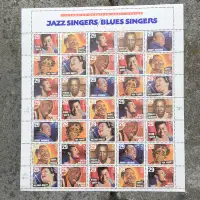 US 29 cent STAMPS -Jazz Blues Singers Full 35 Sheet 1994