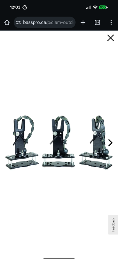 Clam auger mount, View more