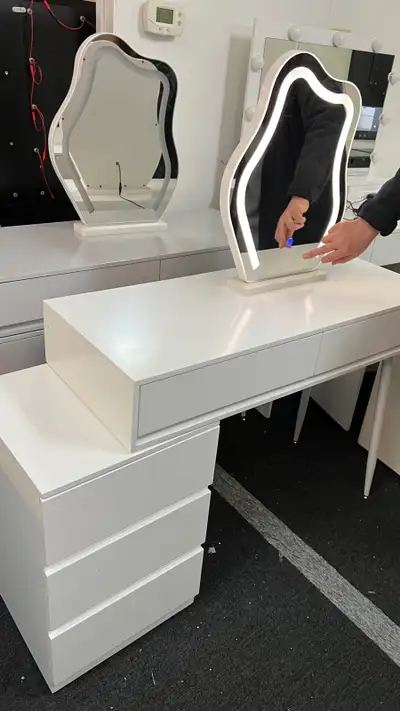 Vanity Dressing Table Set, Bedroom Dressing Table with Lights in, View more