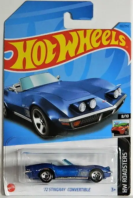 Hot Wheels 1/64 '72 Corvette Stingray Convertible Diecast in Arts & Collectibles in Oshawa / Durham Region - Image 3