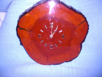 Wooden Slab Clock