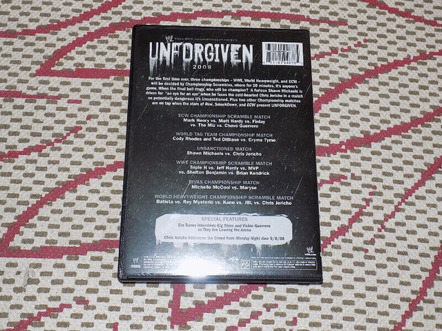 WWE UNFORGIVEN DVD, SEPTEMBER 2008 PPV, BATISTA VS. JBL VS. KANE in CDs, DVDs & Blu-ray in Hamilton - Image 2