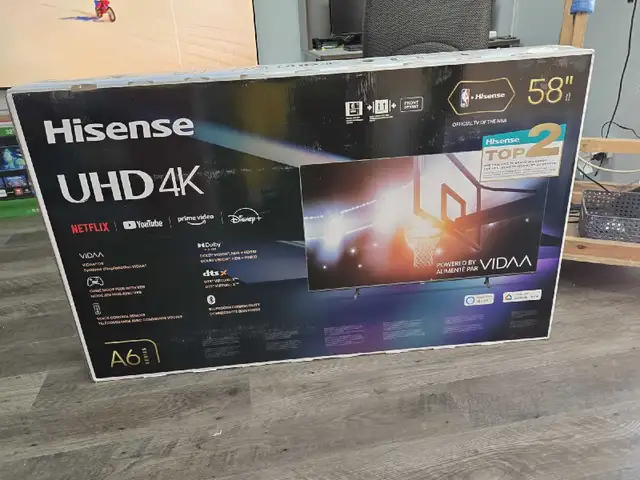 smart tv hisense 58p belle wifi disney+ garantie in TVs in City of Montréal - Image 2