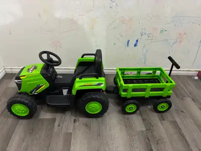 Kids Ride-On Tractor with Detachable Trailer, View more