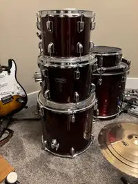 Upgraded Mapex Tornado Drum Kit 