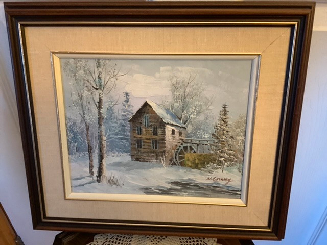 Vtg Oil Ptging of a Grist Mill by Cdn Artist W. (William) Conway in Arts & Collectibles in Belleville