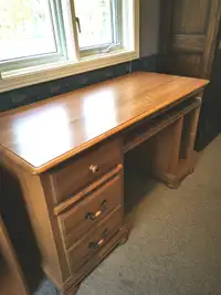 Solid Desk with 2 Drawers