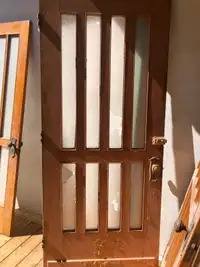 Reclaimed Exterior French Door (broken panes)