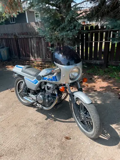 No time to ride, so might as well let someone else enjoy. Custom CB 450T, Good condition, everything...