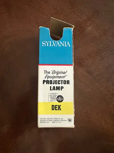 Vintage Sylvania “blue top” projector lamp/bulb , View more