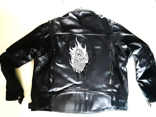Mens XL Motorcycle Leather Jacket in Men's in Edmonton - Image 6