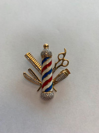 10K Yellow Gold Barbers Pendent